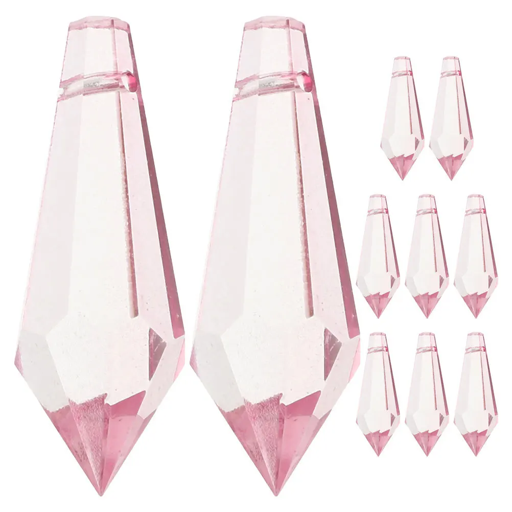 

10pcs Crystal Lighting Chandelier Glass Pendant Teardrop Beads Window Hanging Decorations Prism Ornaments Lightweight Design