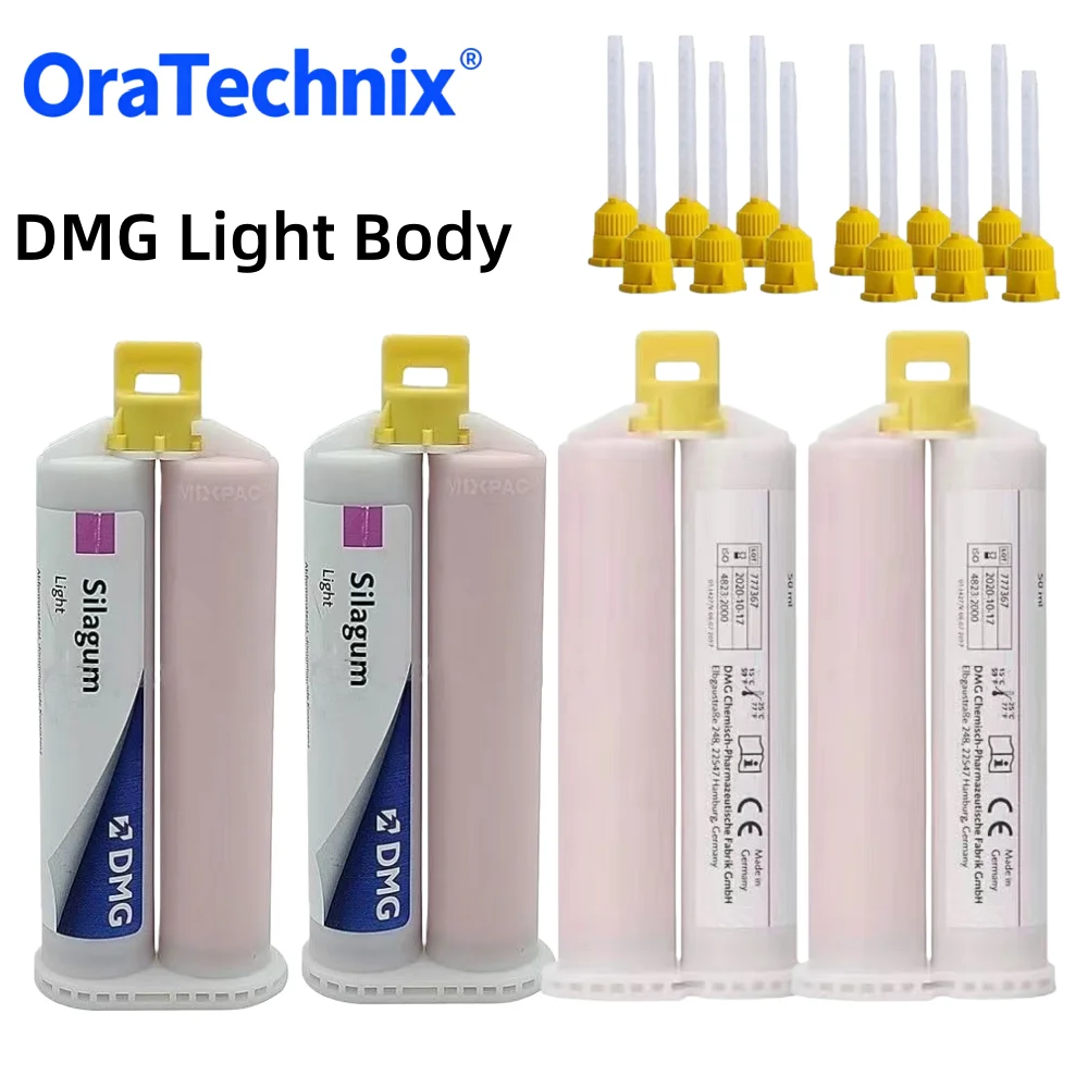 50ML DMG Silagum Light Weight  Ink Box Permanent Denture Liner Partial Implant Fixed Restoration Dentistry Impression Material