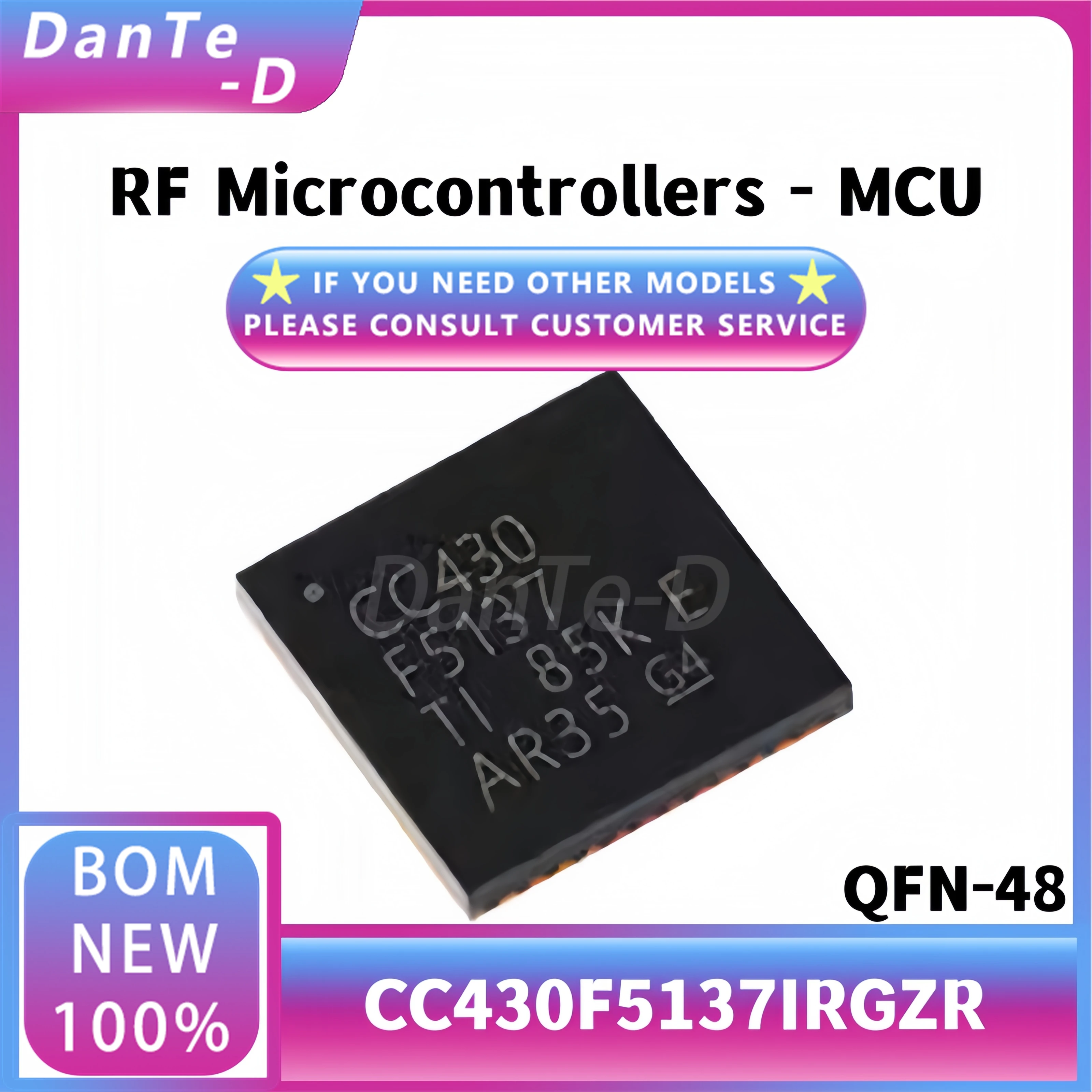 CC430F5137IRGZR package QFN-48 CC430F5137 wireless RF transceiver IC original authentic