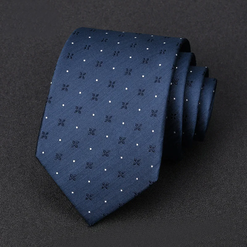 High-quality 8 CM Stripe 100% Silk Tie for Men Brand Designer Business Suit Dresses Necktie Male Wedding Party MaleGift