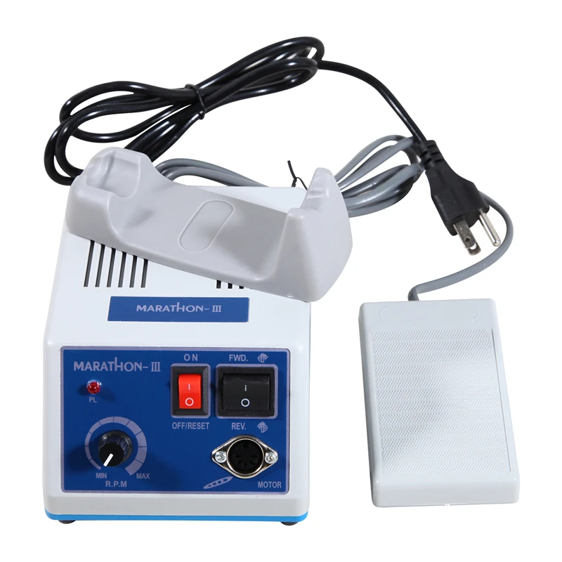 Dental Lab Marathon Electric Micromotor Kit Polishing Machine With Low Speed Contra/Straight Handpiece