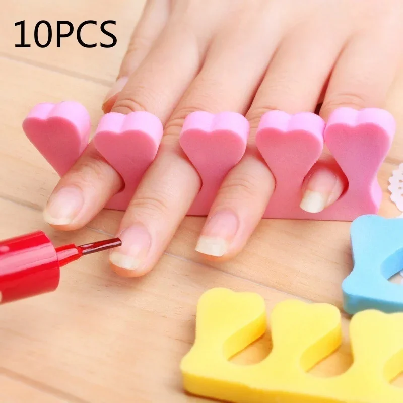 Nail Art EVA Finger Divider Sponge Nail Supplies Multi Color Finger Toe Divider Nail Polish Coloring Aid Finger Spacer Supplie