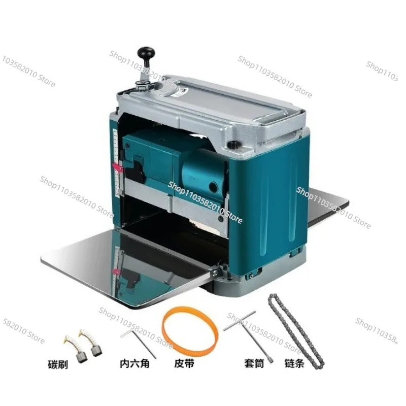 

1850W Automatic Desktop Planer, Multifunctional Woodworking Thicknesser with Blades & Accessories