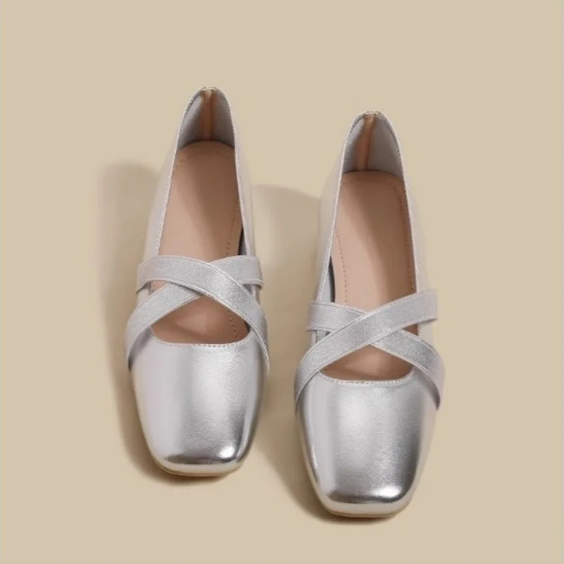 

Весенне-летние элегантные повседневные туфли Мэри Джейн на плоской подошве в стиле ретро, новые модные мягкие удобные балетки, женские туфли Chaussure Femme