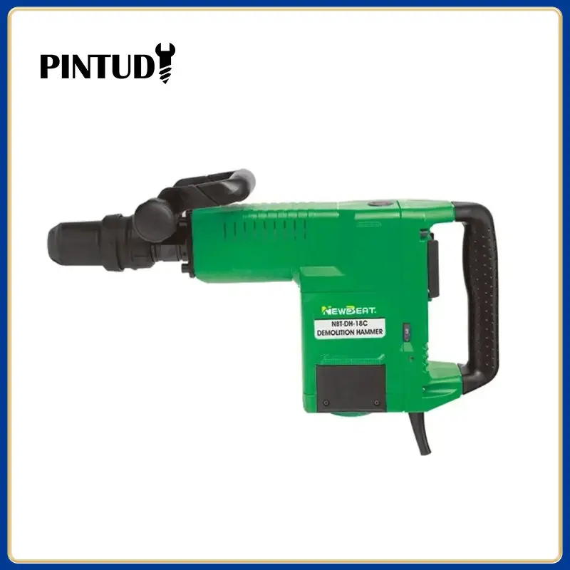 

NewBeat 11E Hammer Breaker Multi-fuction High Power Portable Industrial Grade Demolition Hammer 900-1890bpm 1500W NBT-DH-18C