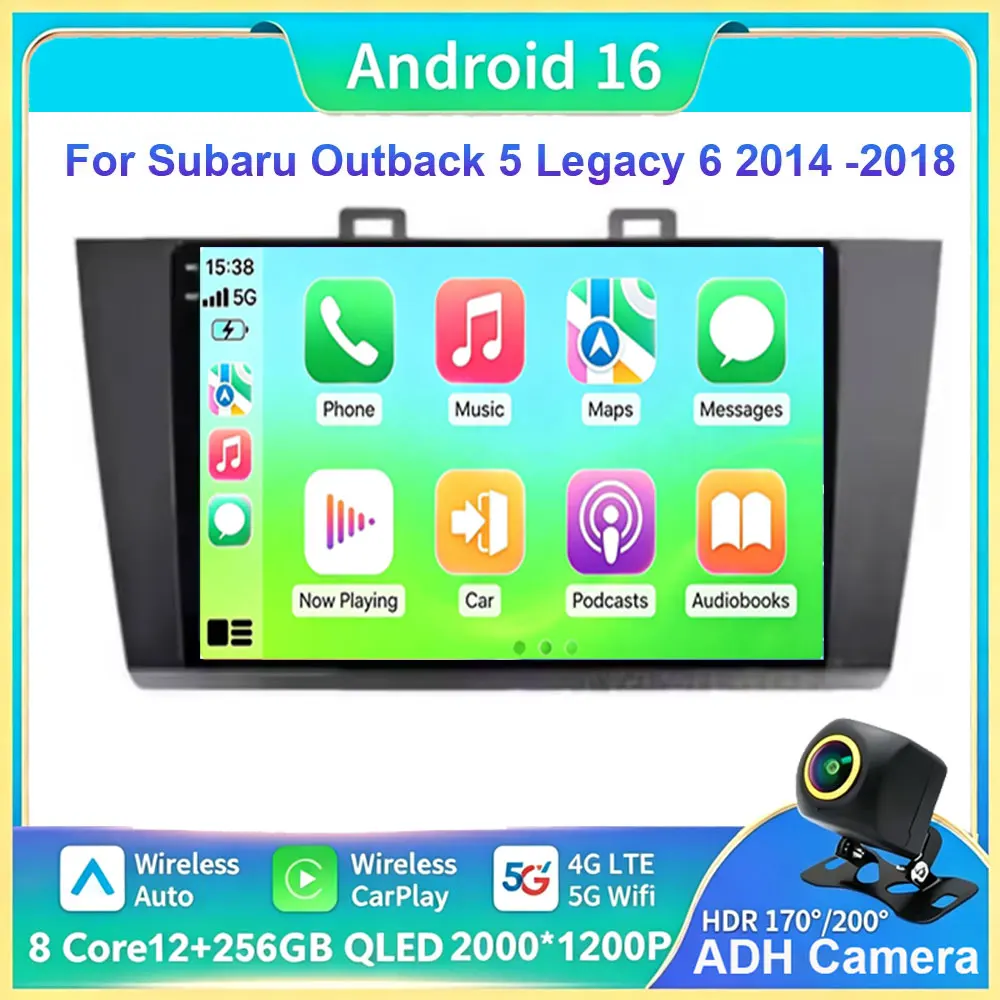 For Subaru Outback 5 2014 - 2018 Legacy 6 2014 - 2017 Car Radio Multimedia Video Player Navigation stereo GPS Android 16 No 2din
