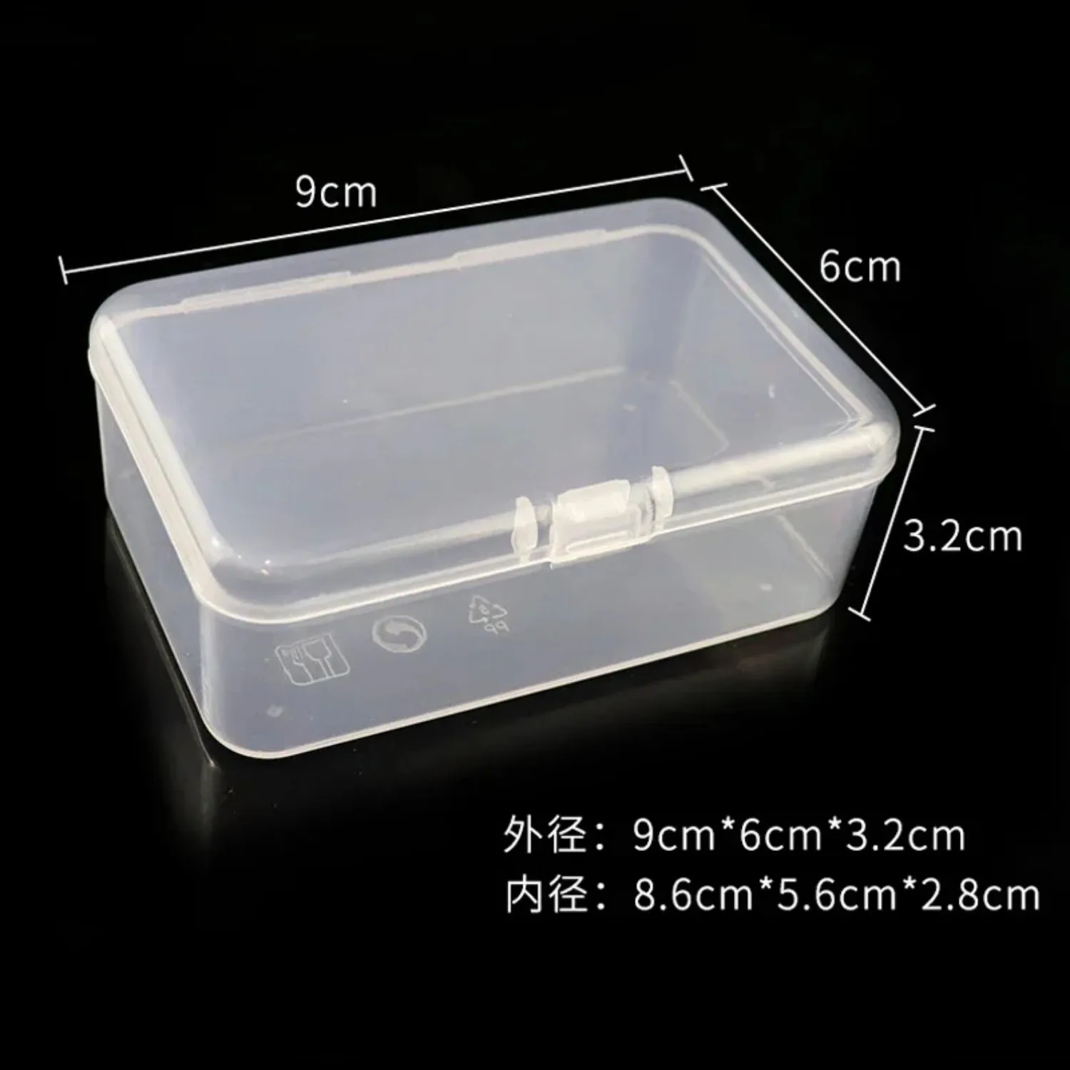 Plastic Microblading Needle Tattoo Storage Box Nail Container Nail Supplies Cotton Swab Box Tweezers Cleaning Cotton Storage Box