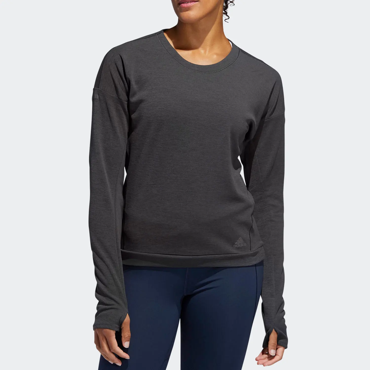 

Adidas Official Authentic Women's Training Knit Comfort Round Neck Sweatshirt DN2487