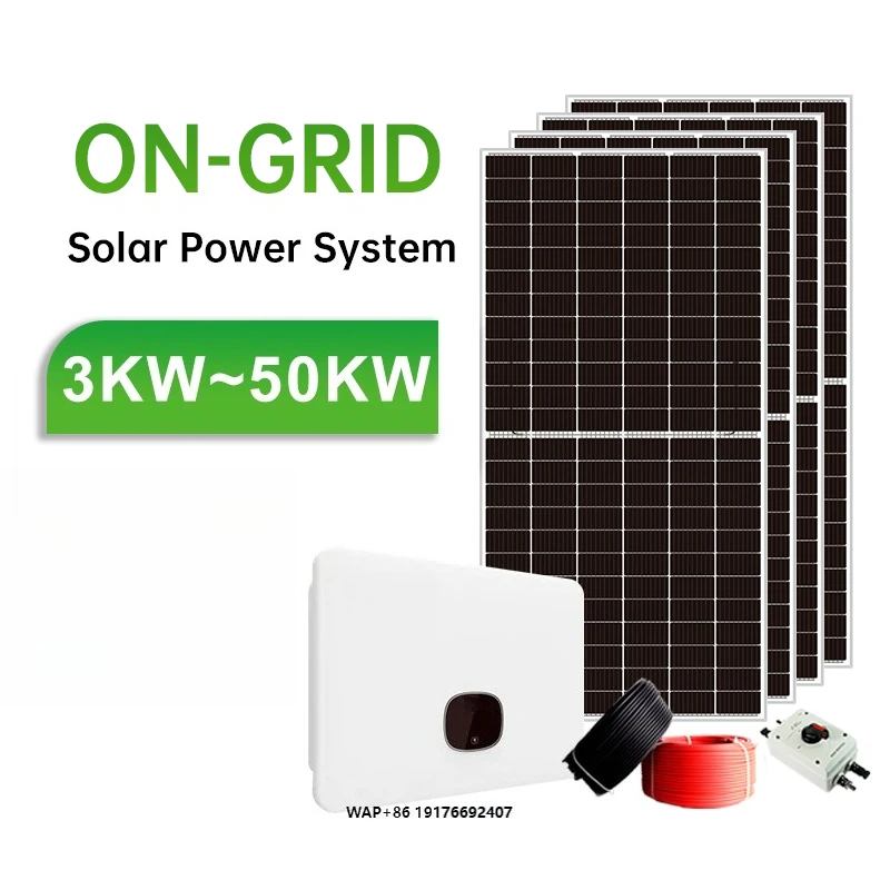 Sunrich Solar System 5KW 10KW 15KW 20KW On Grid Solar Power System Complete Kit Solar Energy System For Home