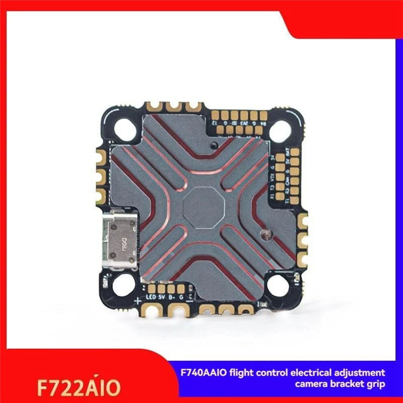 ABFN-F7 40A AIO وحدة تحكم في الطيران ESC لوحة متكاملة 4 ~ 6S ICM42688P مع بالوعة الحرارة ل FPV سباق الطائرات بدون طيار عبور الطائرات