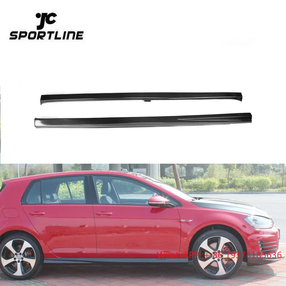 

2014UP Brand New Golf VII Carbon Side Skirt for VW Golf 7 MK7 GTI