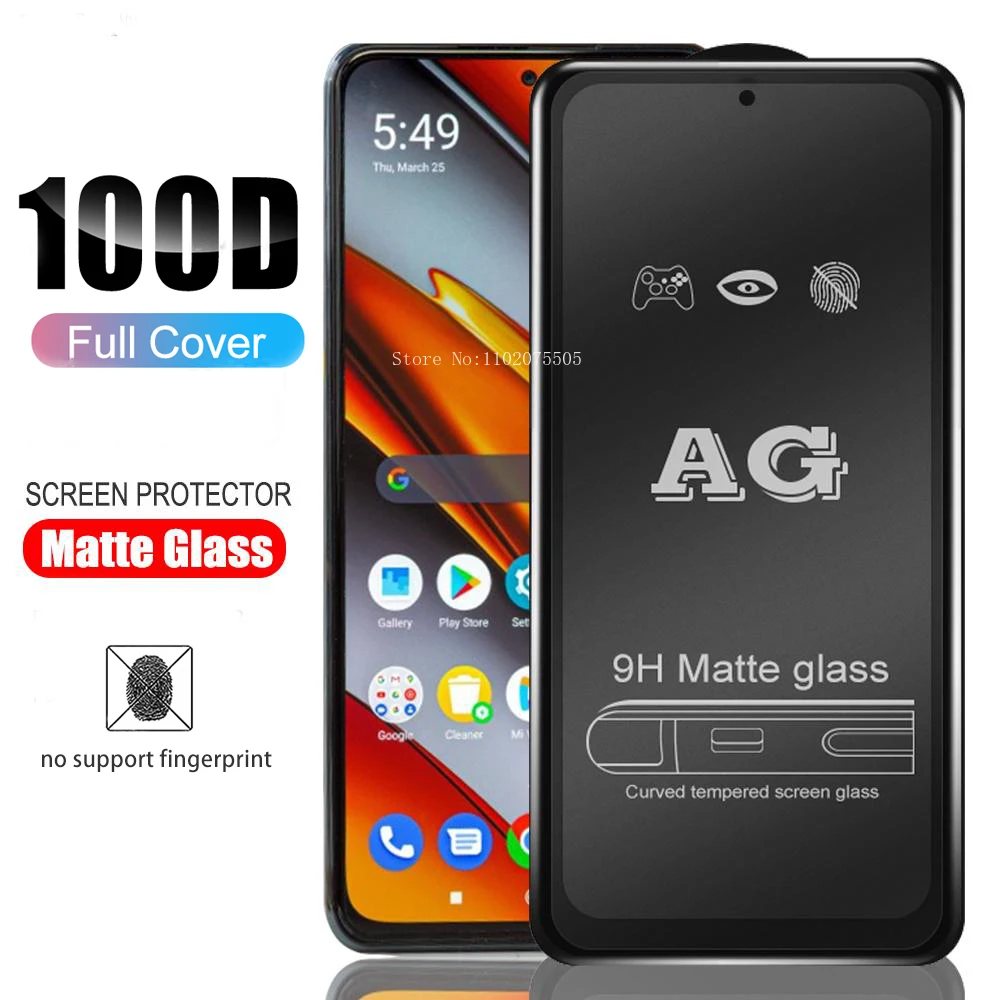 Matte Tempered Glass For Samsung S23 S22 Plus S21 S20 FE S24 Ultra Screen Protector Samsung A54 A53 A52 A52S 5G A51 A50 A05 A05S