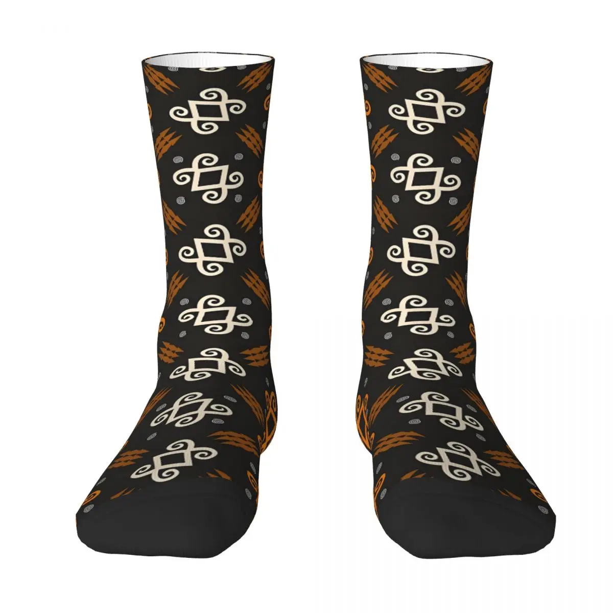 Dayak Ethnic Pattern Kawaii Socks School Cartoon Pattern Socks