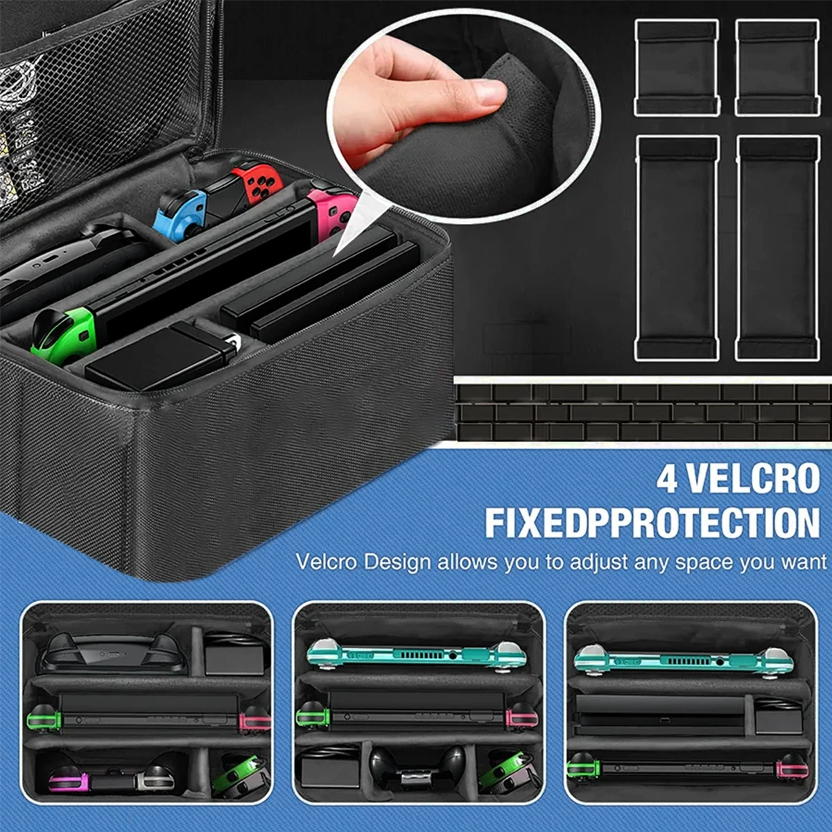 Armazenamento portátil Messenger Bag para Nintendo Switch, Acessórios Do Jogo, Viagem Maleta, OLED Console