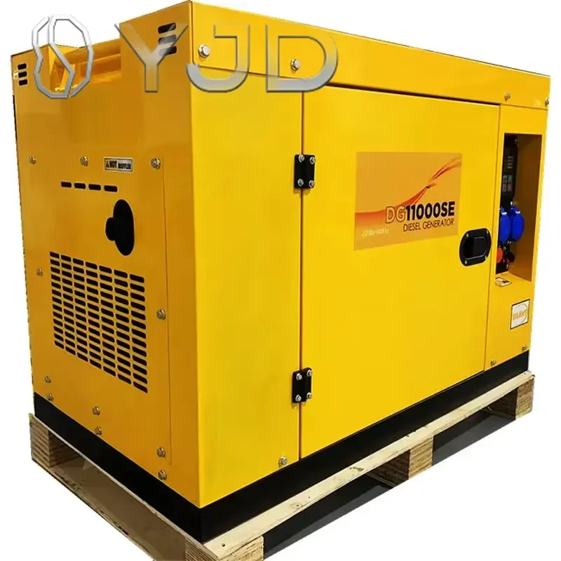 YJD 10kw 12.5kva Portable Small Power Silent Type diesel Generator Set