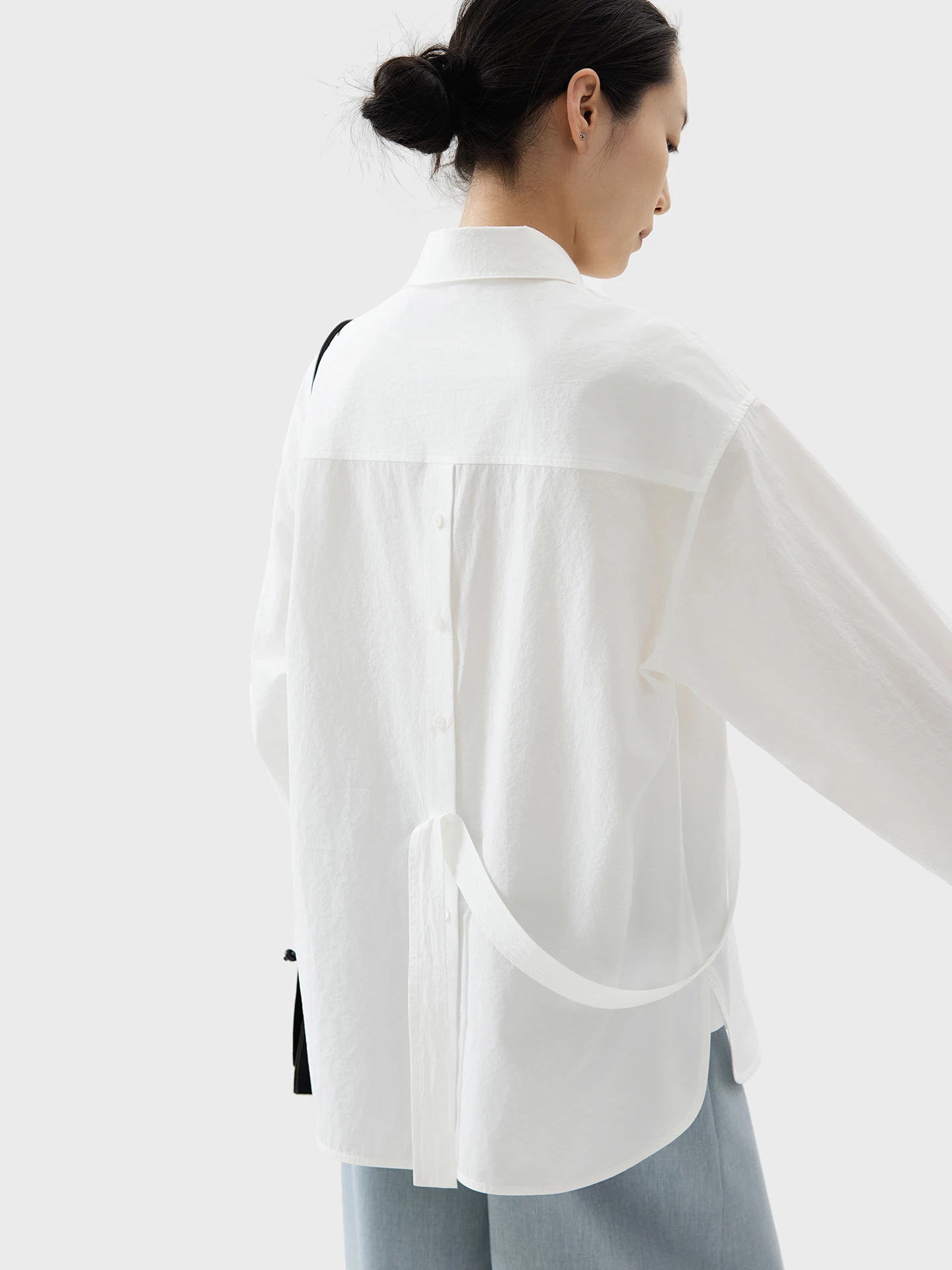 

Рубашка из 100% хлопка Seei Cleanfit, свободного кроя, женская, с длинным рукавом, на пуговицах, средней длины, дышащая, комфортная, модная, весенняя коллекция