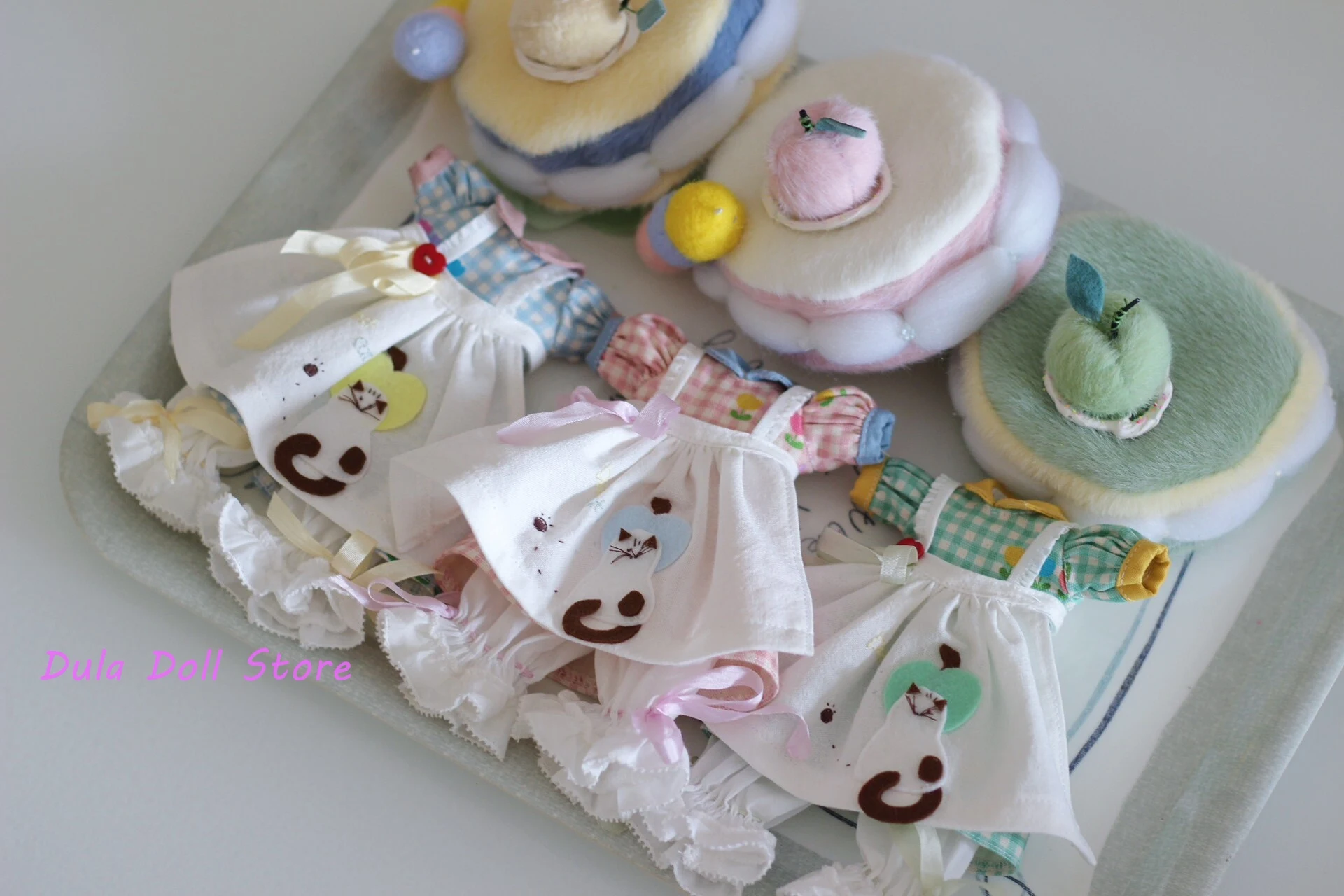 

Одежда для куклы Dula, комплект одежды для куклы в милом стиле Cake Cat для куклы Blythe Landazz Landoudou ob24 ob22