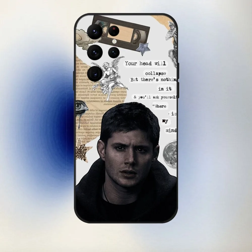 Celebrity D-Dean Winchester Phone Case For Samsung S24,23,22,30,21,10,9,Ultra,Plus,Lite,FE,5G Black Soft Case