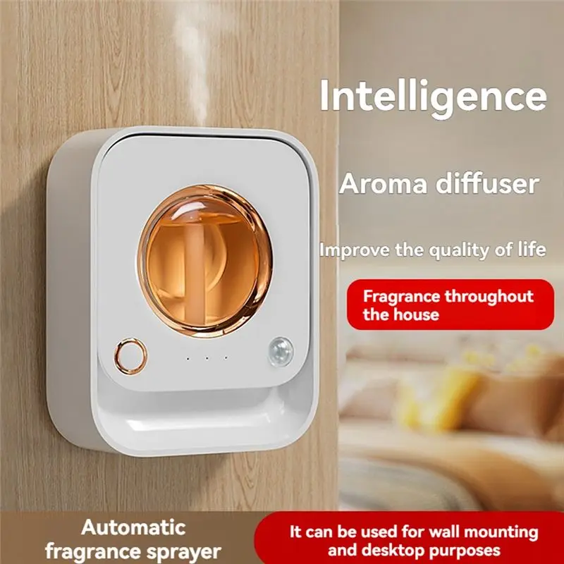 [B25B!】 USB Smart Aromatherapy Machine Air Freshener Automatic Sprayers Essential Oil Perfume Diffuser Toilet Room Deodorizer view 2