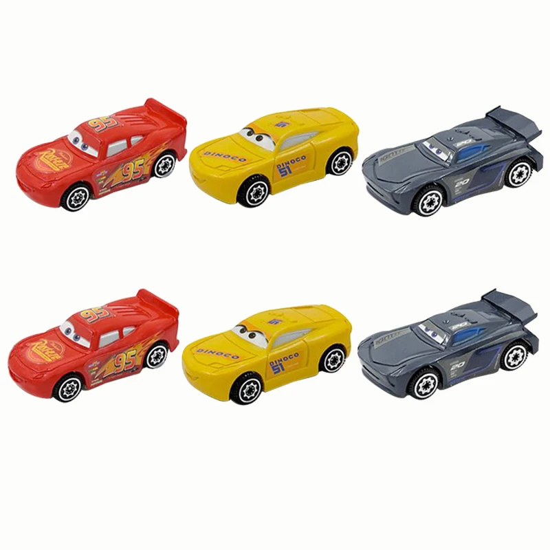 Cars 2 Disney Pixar portable Plastic Toy Lightning Mcqueen Jackson Storm Ramirez Mack truck Collection dinoco racer 2 kids Gift