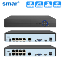 Smar H.265 4CH 8CH 4K 5MP 1080P POE NVR Audio Out Fo Security Surveillance Camera Network Video Video Recorder Face Detect Xmeye