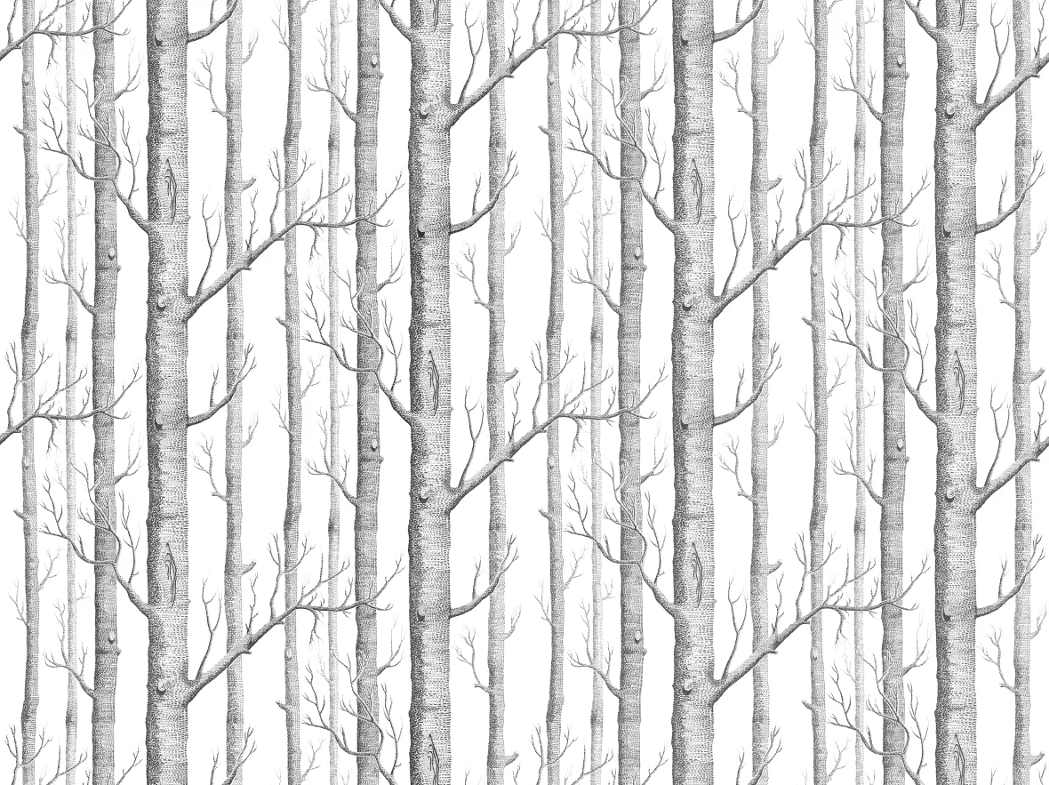 Custom size mural abstract black and white branches white birch forest background wall decorative painting tapestry 3d wallpaper