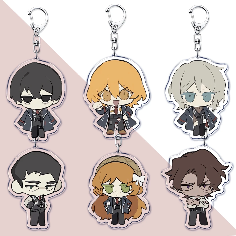 Cute Chibis Keychains for Accessories Bag Yi Sang Faust Dante Project Moon Don Quixote Meme Lcb Game Keyrings Jewelry Fans Gift