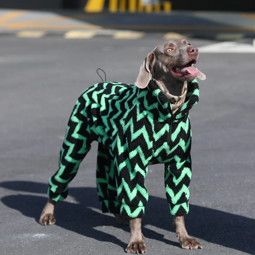 

Теплое флисовое пальто для собак из шерпы, утепленная пижама для собак, для больших пород, лабрадора хаски - наряды для щенков на четырех ног, дизайн на молнии