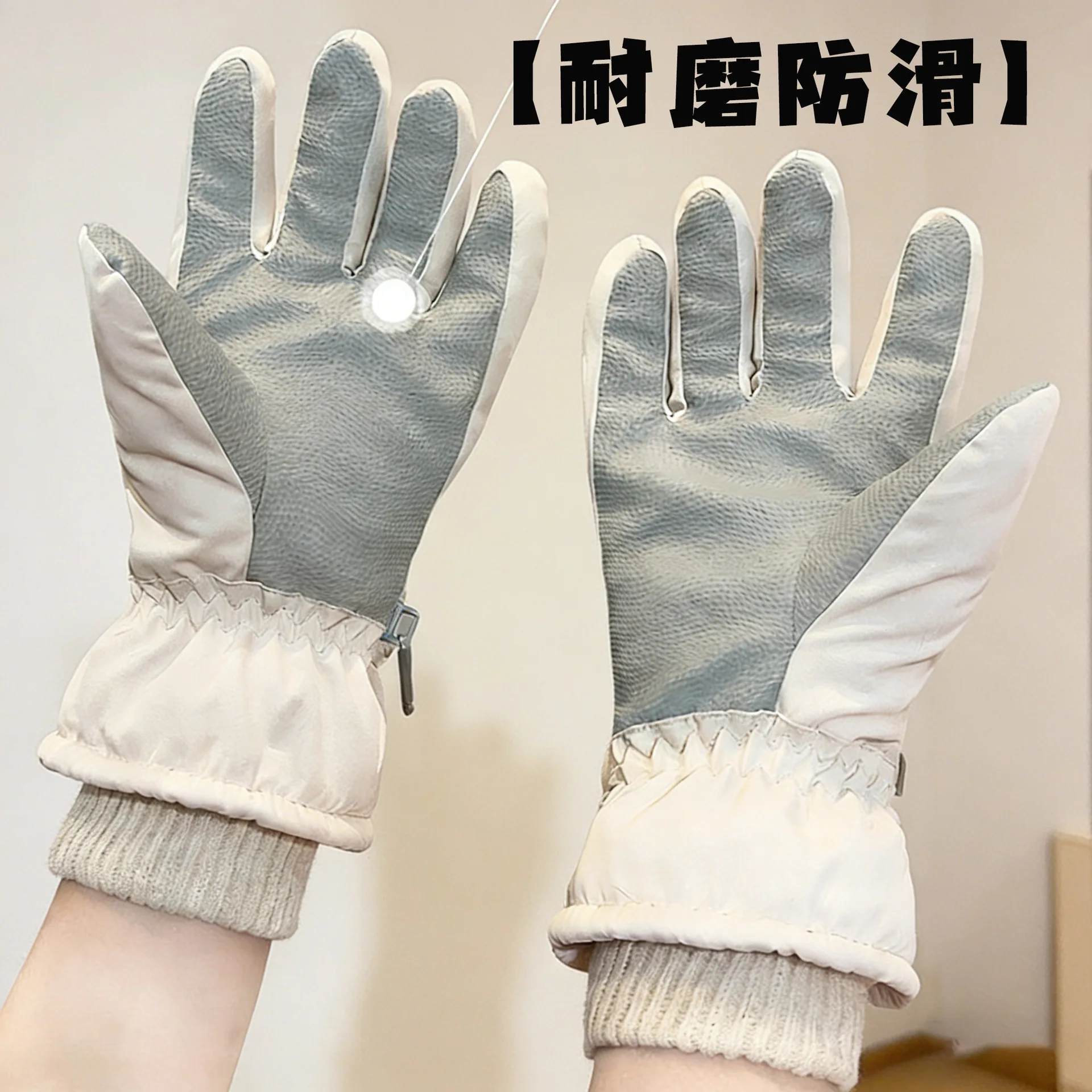 Fleece Lined Thickened Ski Gloves Cold Proof Touchscreen Waterproof Thermal Cycling Gloves For Women Winter Outdoor Use