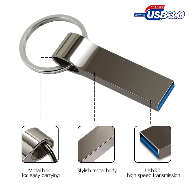 Pen Drive 3.0 128GB Memory Stick High Speed 8GB 16GB 32GB 64GB USB Flash Drive with Key Ring storage devices 256GB 512GB U Disk