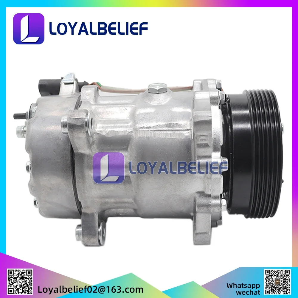 SD7V16 AC Compressor For Car Volkswagen Beetle L4 1.8L 1.9L 2.0L 1998-2000 1J0820805 7M0820803B 1J0820803A TEM254408 1521030