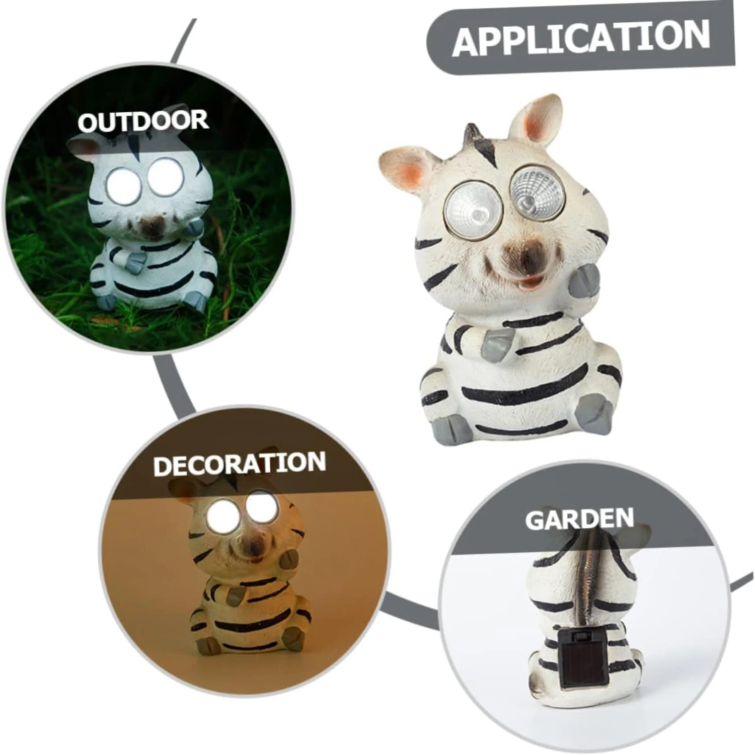 oasis with these delightful zebra LED solar lights. Brighten up your yard with a touch of whimsy and style. Make your outdoor ar