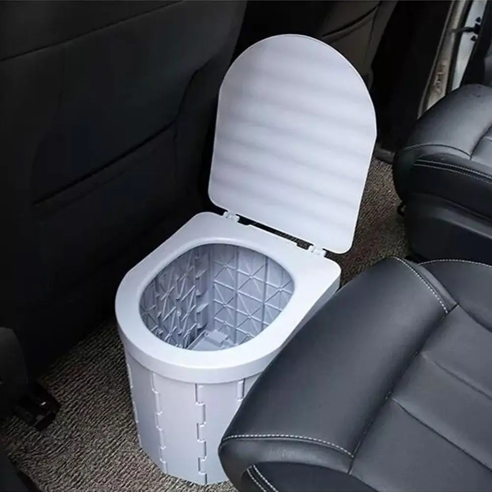 Portable Toilet For Camping Convenient Car-mounted Folding Toilet For Adult Kids And Elderly Self-driving Travel Outdoor Su O1O4