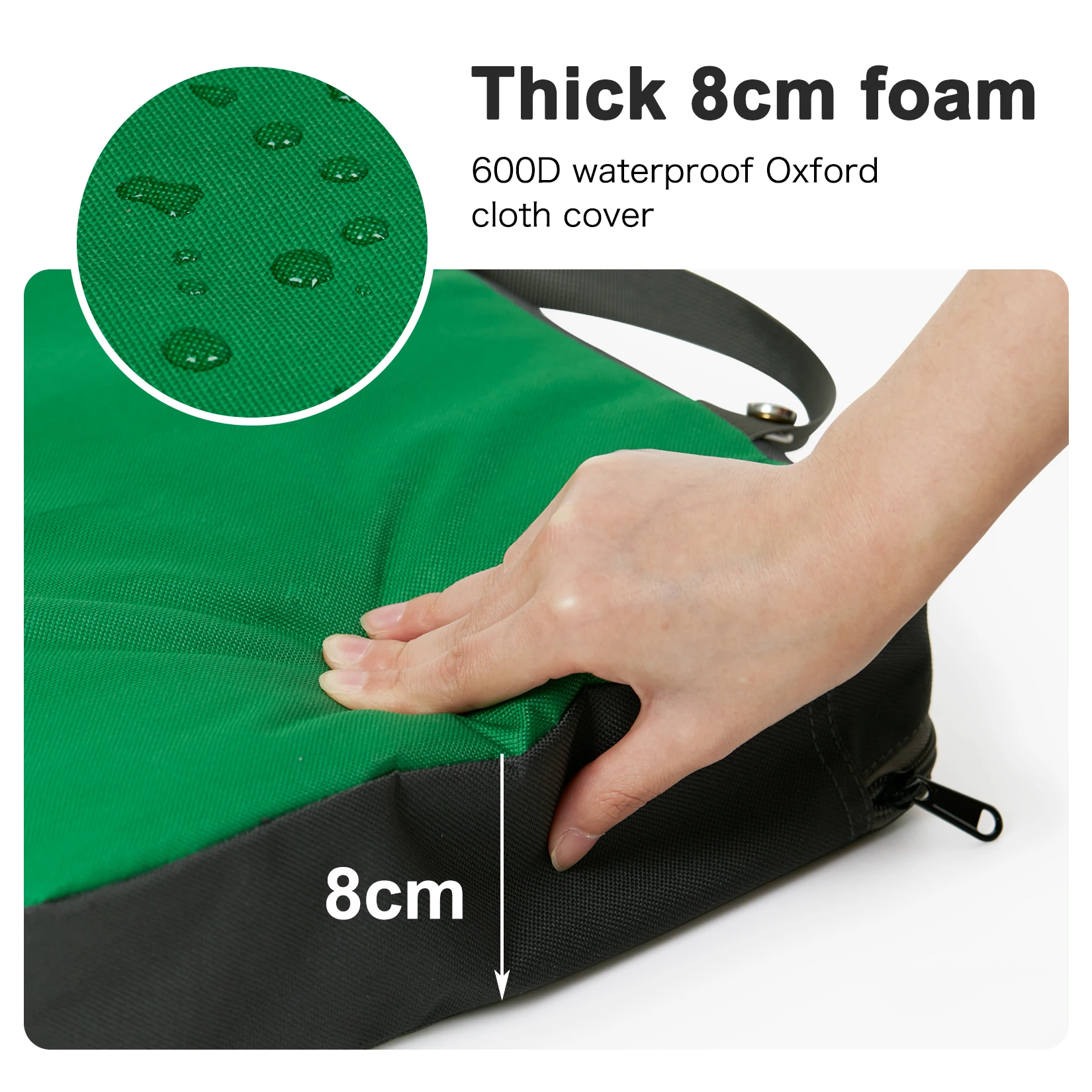 Picture 7: Extra Thick Garden Kneeling Pad Extra Thick Large Portable Memory Foam Cushion with Cover Kneeler Mat