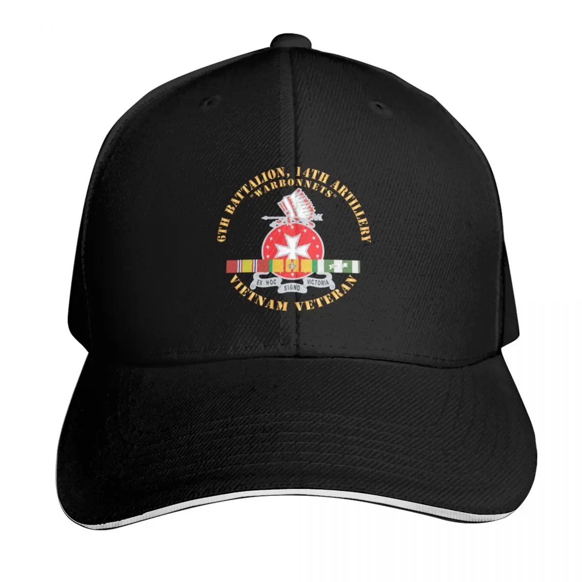 6th Battalion, 14th Artillery Regiment - DUI - Warbonnets - VN SVC BAR Top X 300 Baseball Cap Dropshipping Girl'S Hats Men's