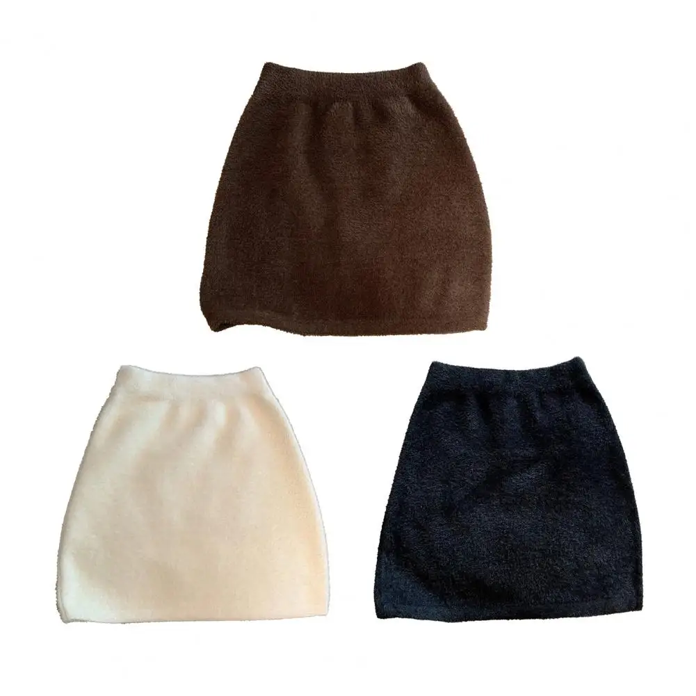 

Mini Skirts For Women Autumn Winter Cute High Waist Skirt Simple Fashion Korean Style Female Chic Street A-line Commuting