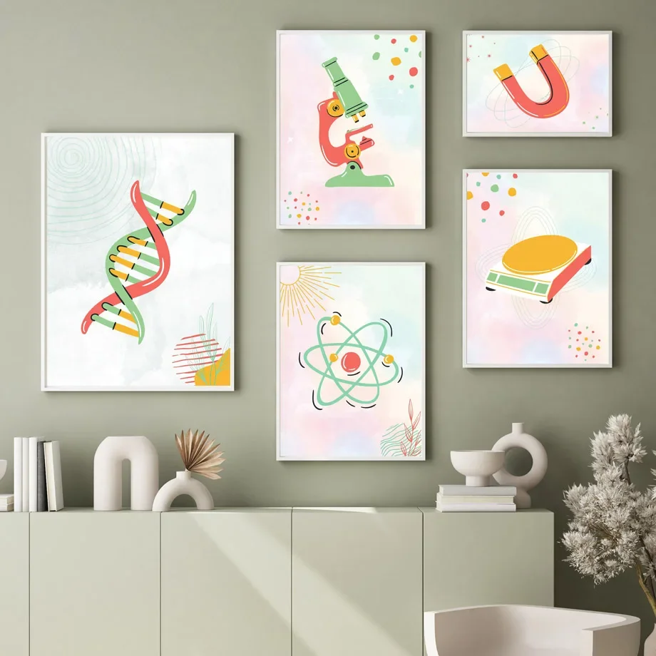 1pc frameless Canvas Painting - огляд і ціна Science Nursery