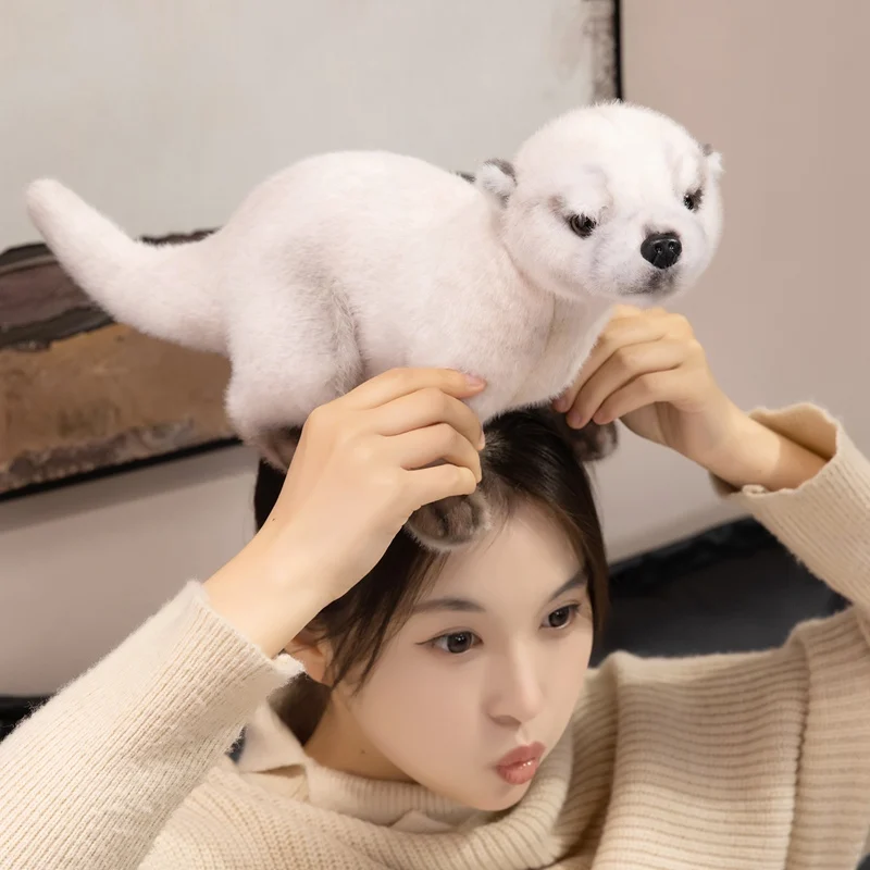 ตุ๊กตาหมีน้ำ 3 สี ขนาด 38 ซม. ของเล่นตุ๊กตาสัตว์การ์ตูนนุ่มนิ่ม หมอนตุ๊กตาหมีน้ำยุโรป-เอเชีย