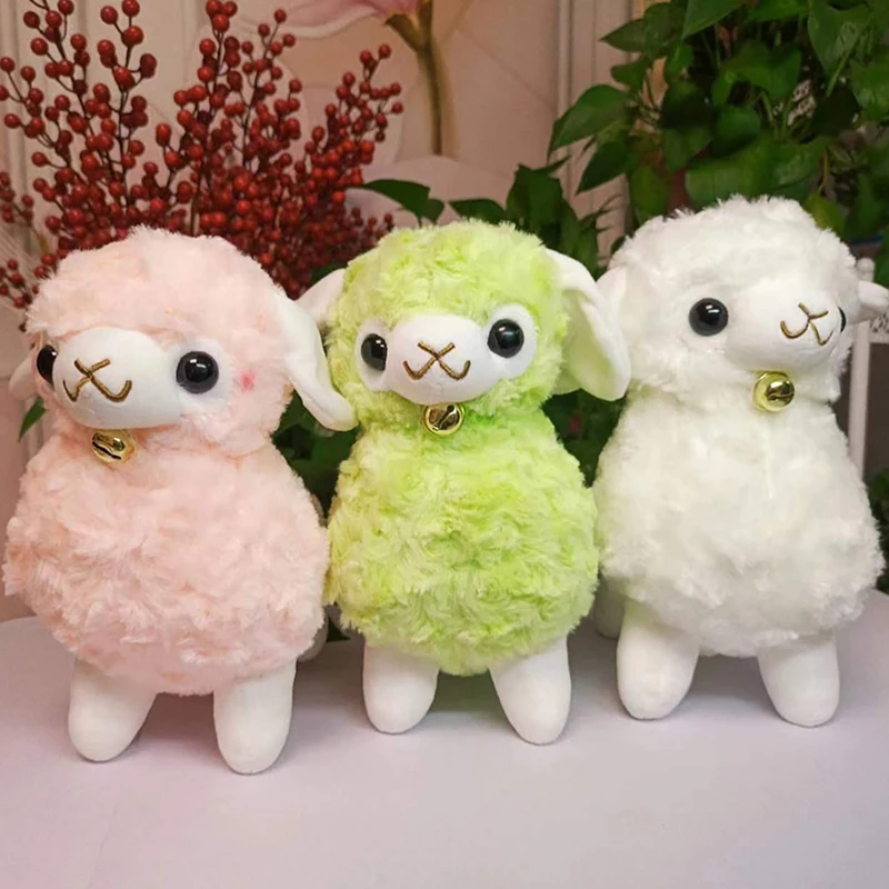 Cute Kawaii Animal White Sheep Dolls Plush Lamb Toy Girl Stuffed Soft Doll Cushion Sofa Pillow Gifts Christmas Birthday Gift