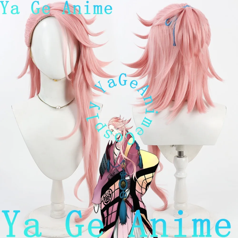 

Touken Ranbu Munesaka Samonji, парик для косплея с текстурированным корнем, общий обратный завиток, в наличии, быстрая доставка