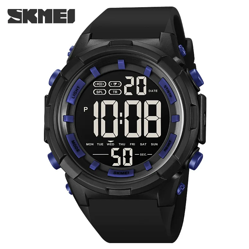 Reloj Digital Deportivo Militar a Prueba de Agua para Hombre, Modelo 1845, Reloj de Pulsera Electrónico, Resistente a Impactos, Reloj Masculino