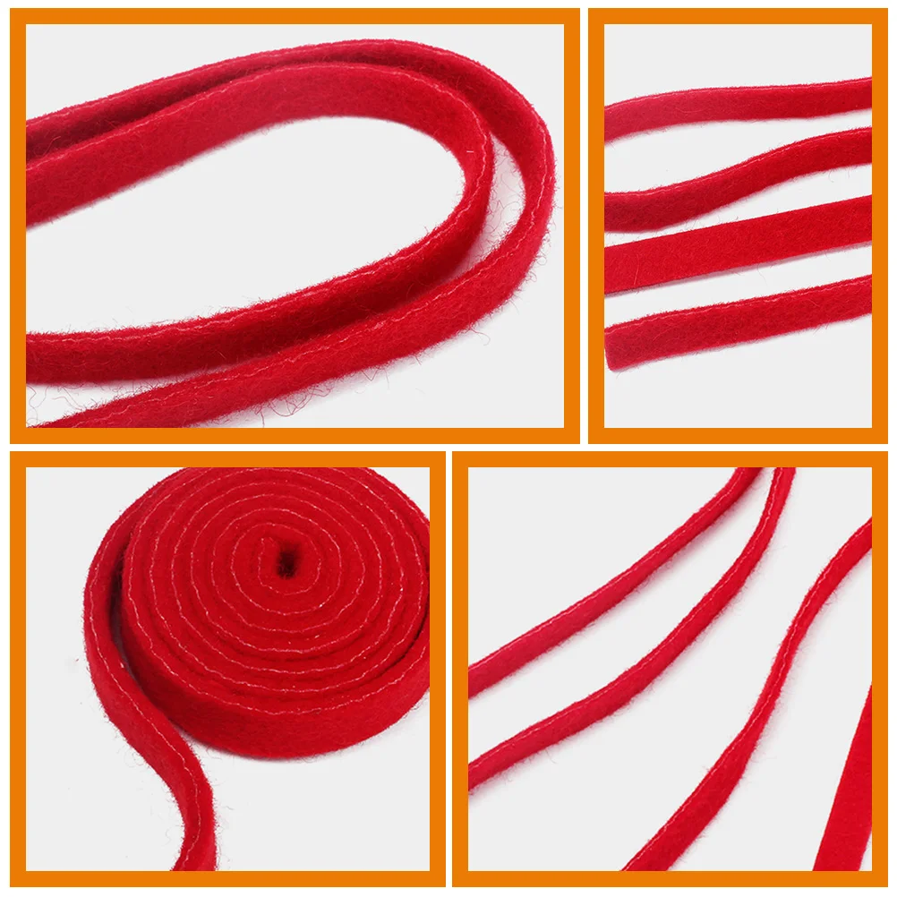 

2pcs Tuning Piano Tuning Accessories Felt Strap Red Temperament Strip for Piano Guzheng Pitch Absorption Dampening Wool