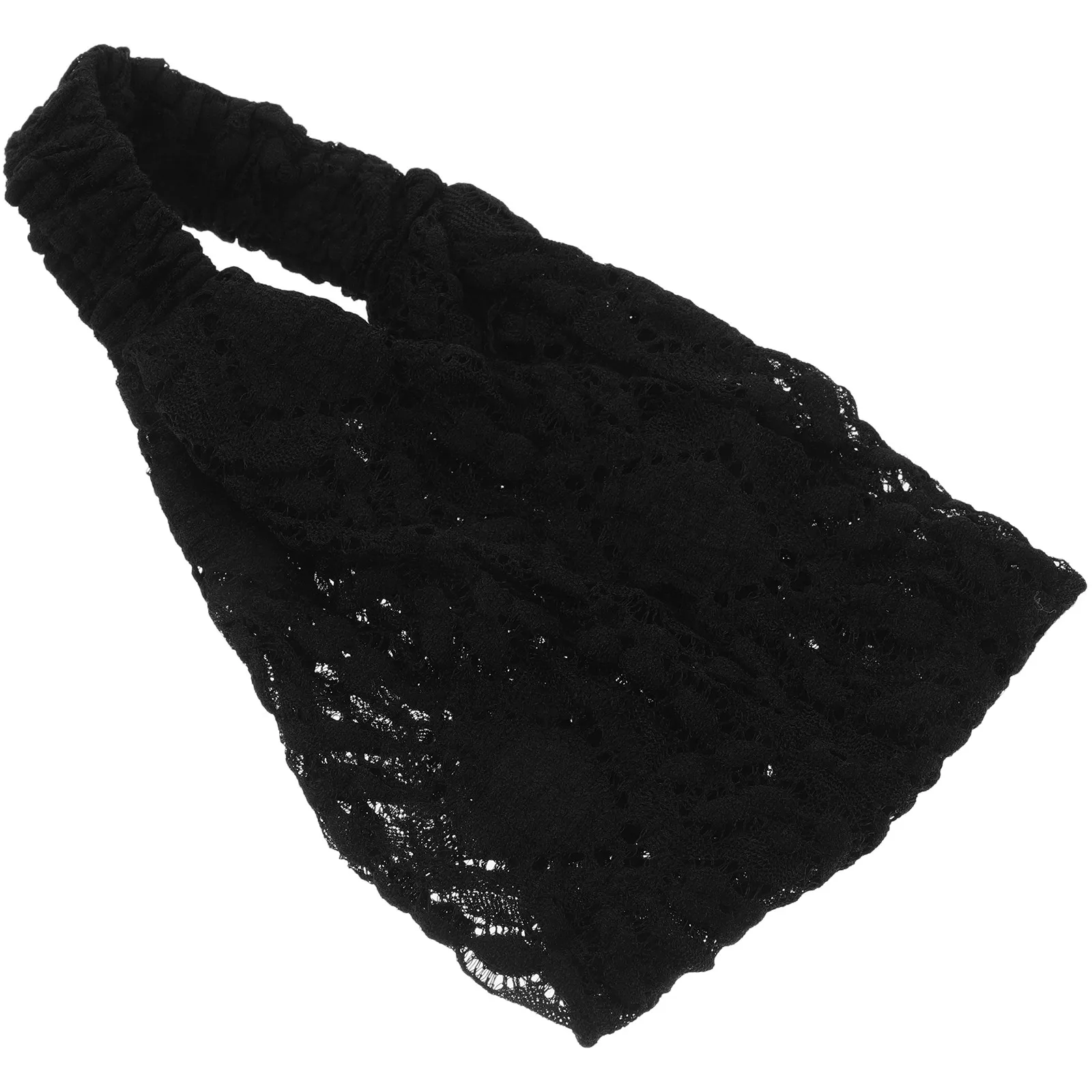 

Модная широкая эластичная повязка на голову для женщин: роскошный атласный ободок, скрывающий седину, стильный кружевной головной убор для повседневного образа