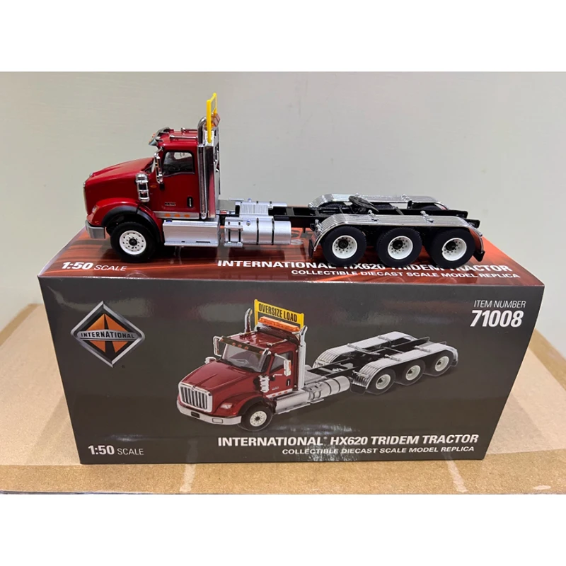 

DM Diecast 1:50 INTERNATIONAL HX620 Tow Head Three-axle American Trailer Truck Alloy Model 71008 Collection Souvenir Display