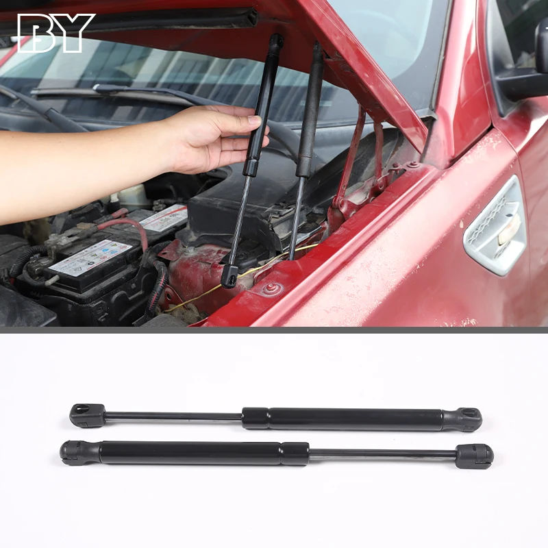 

For Land Rover Freelander 2 2006-2015 Carbon Steel Black Car Front Engine Cover Hydraulic Rod Support Rod Car Accessories 2Pcs