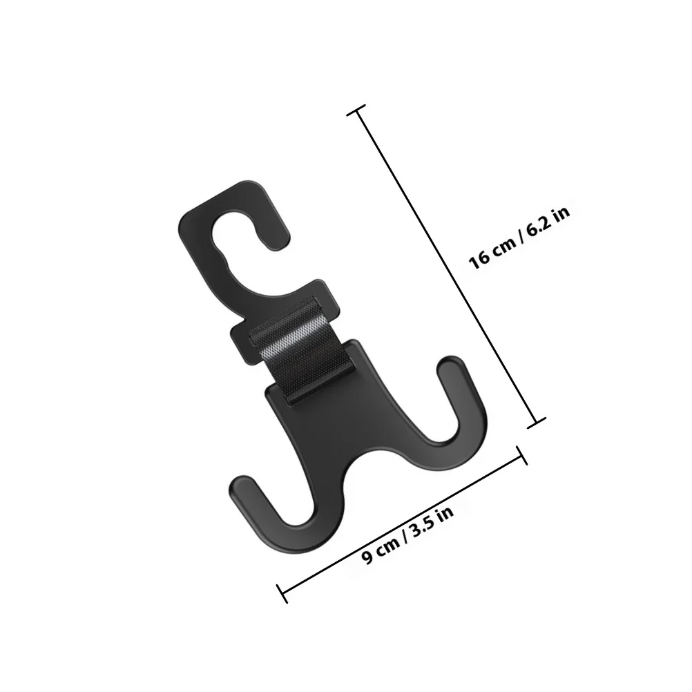 5 pezzi ganci multifunzionali per poggiatesta per auto design doppio gancio per portaoggetti per veicoli borse cappotti ombrelli gancio per seggiolino auto auto