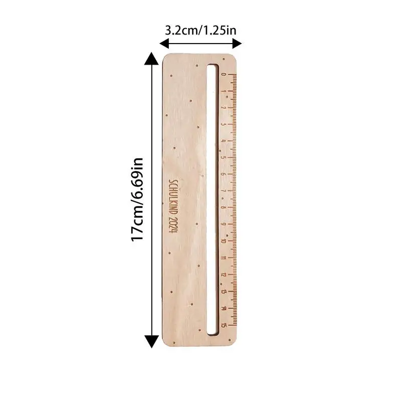Houten Liniaal Voor School Houten Schoolmaat Leesliniaal Plant Linialen Schoolbenodigdheden Klaslokaal Nauwkeurige Schaal Voor Klaslokaal