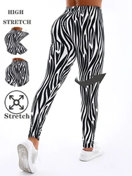 Casual Fashionable Brushed High Elasticity Sexy Tight Fitting Irregular Striped Leggings Sports Slimming Yoga Pants