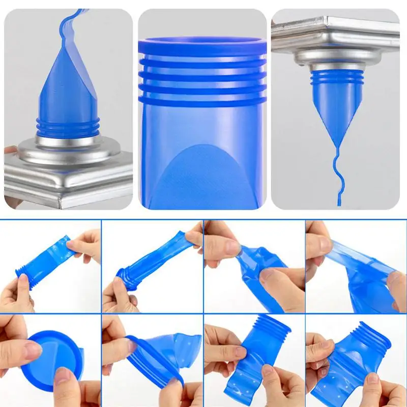 6PCS Anti-odor Floor Drain Shower One Way Valve Adjustable Silicone Sink Floor Drain Trap Shower Waste Water Drainer  6pcs-Blue