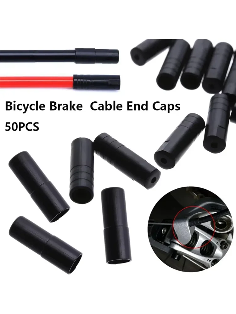 AliExpress NONE 20/50/100pc Mountain Road Bicycle Cable Wire Housing Bicycle Brake Lever and Gear Shift Cable End Caps Bicycle Parts Accessories